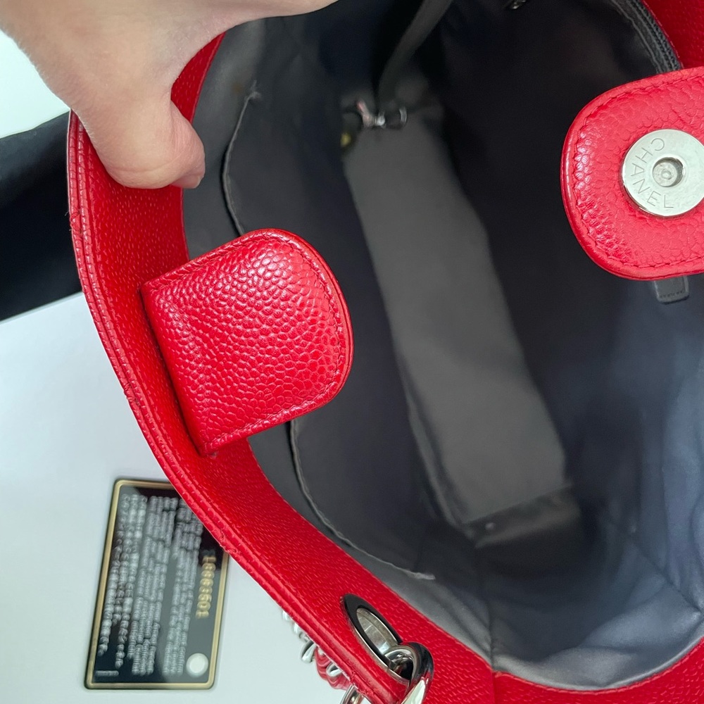 Authentic Chanel Red PST - Picture 12 of 13